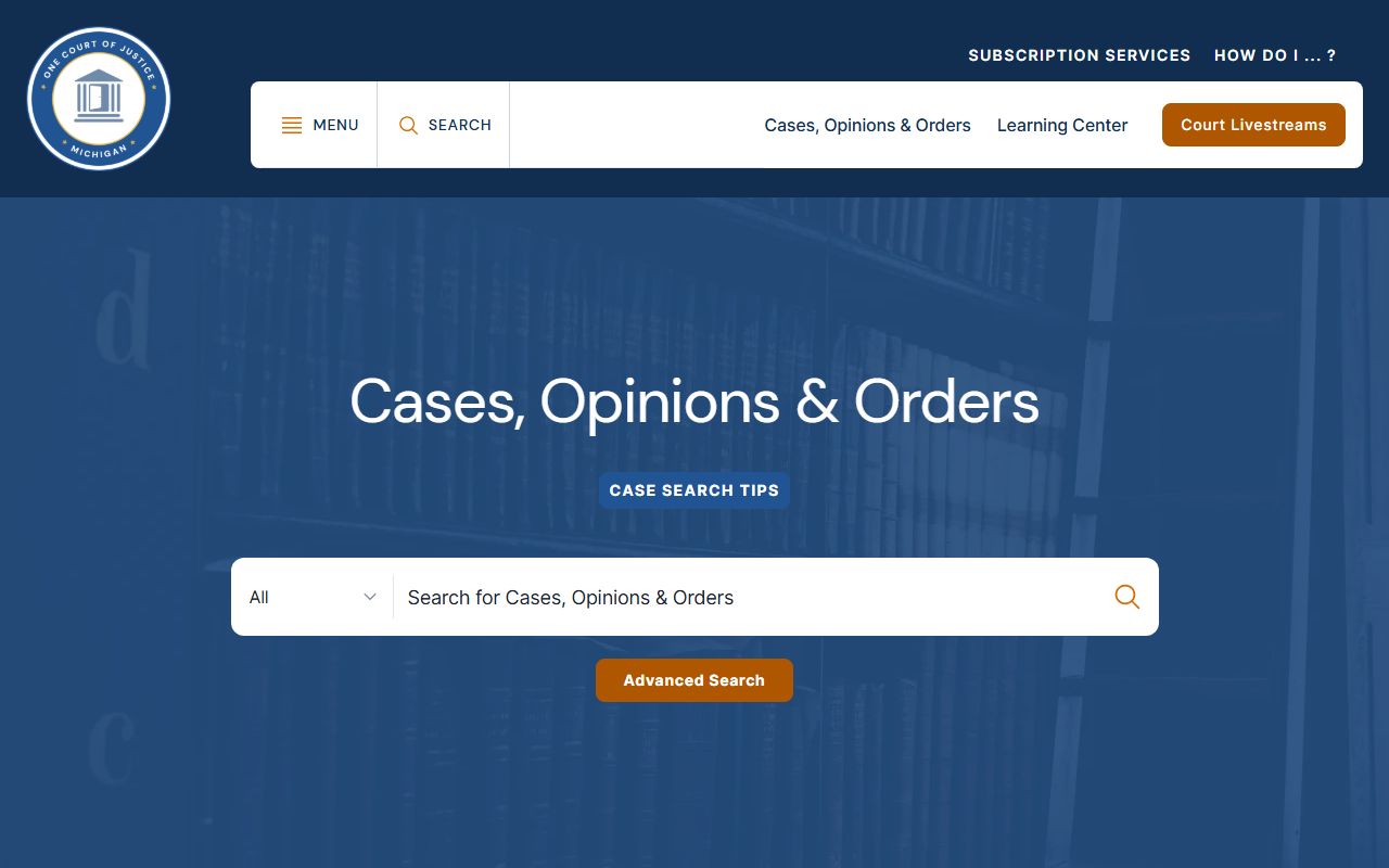 Lapeer County court records appeals through the Michigan appellate case search
