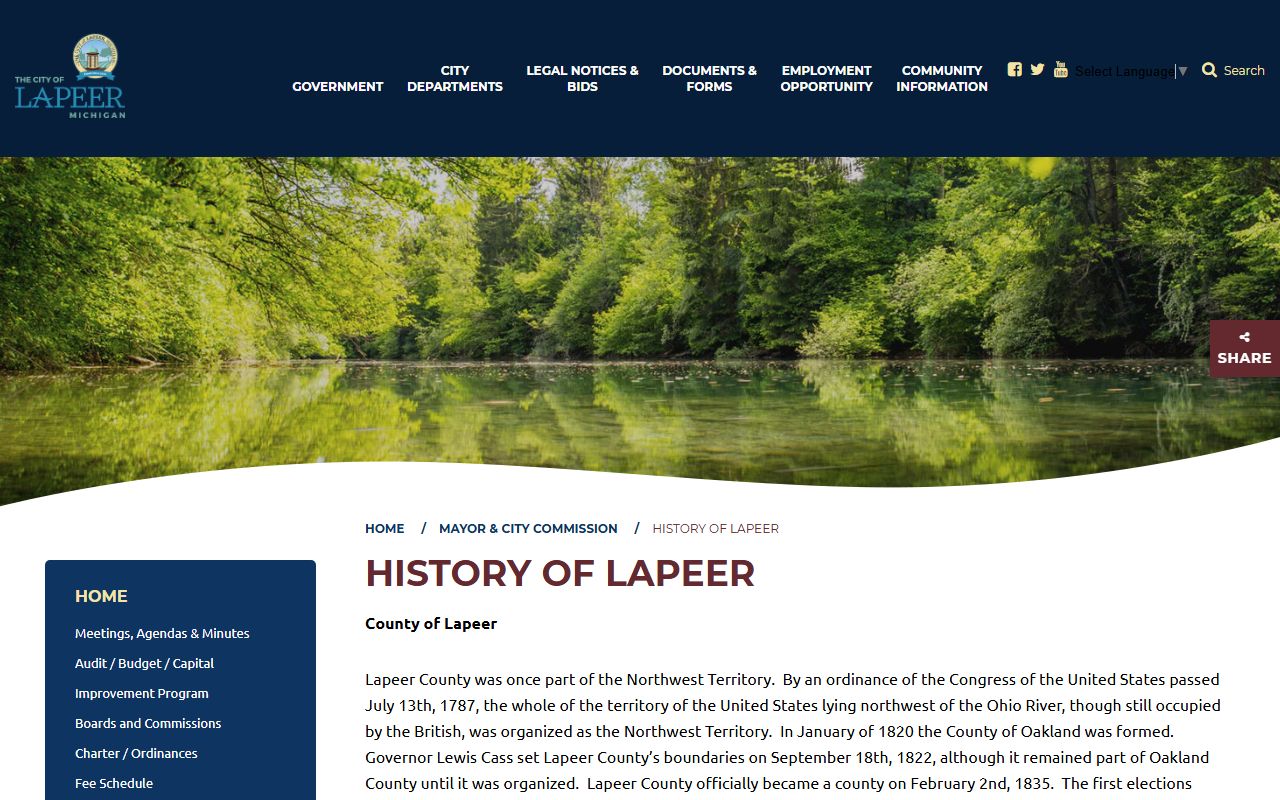 City of Lapeer courthouse history behind Lapeer County court records